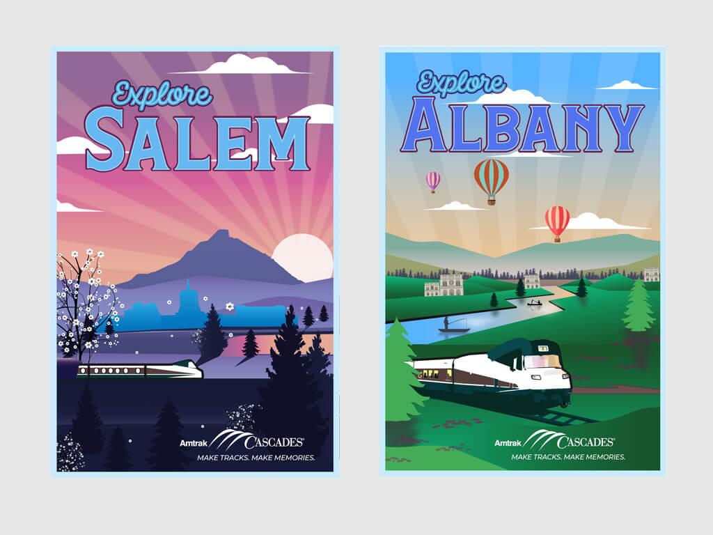 Commemorative tourism posters image