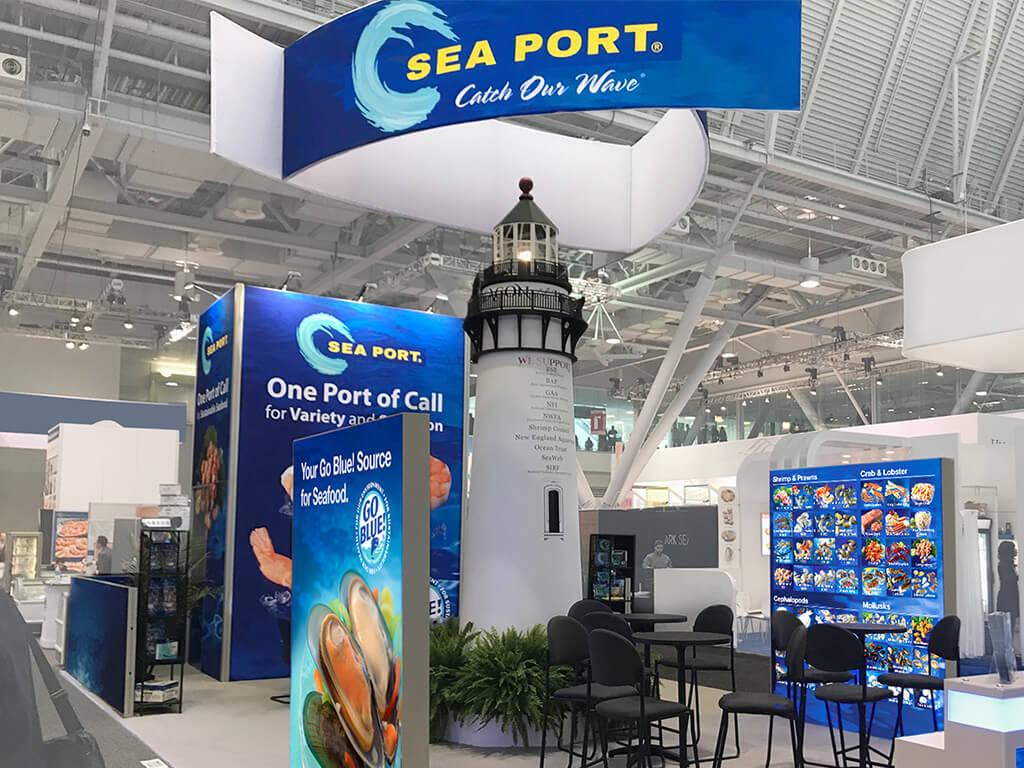 Seafood industry trade show presence image